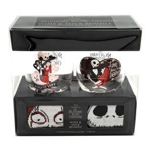 Jack Skellington wine and sock bundle